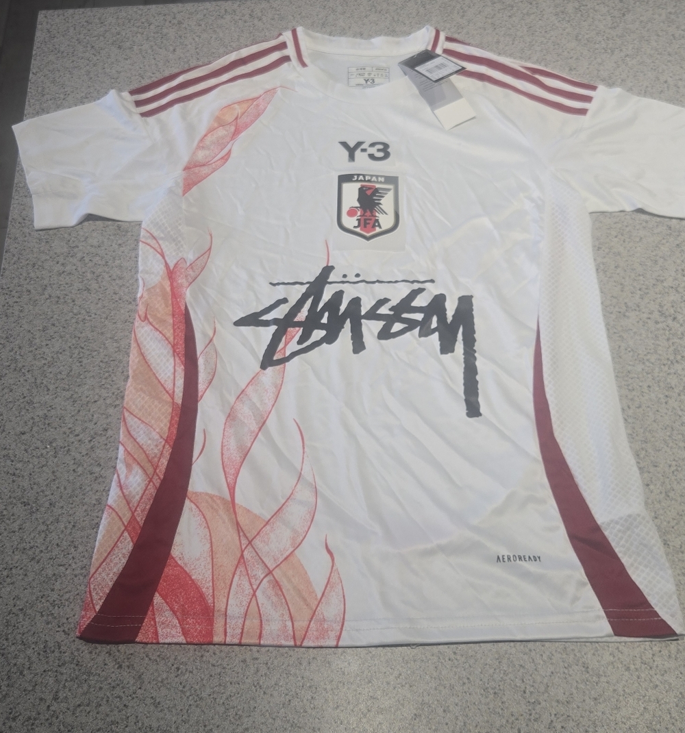 Adidas Stussy Edition Japan x Y3 Away Authentic Soccer Jersey - Men's XS NWT